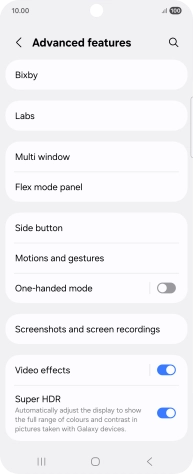 Press Bixby.