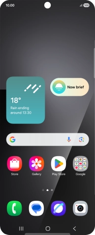 Slide your finger downwards starting from the top right side of the screen.
