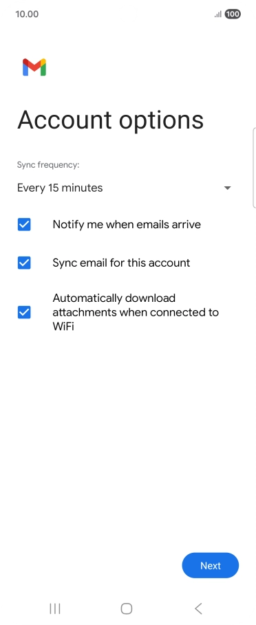Press the drop down list below 