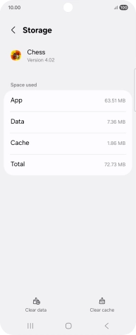 Press Clear cache.