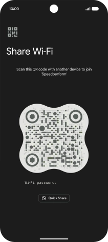 Place the QR code inside the camera frame on the other device to scan the code.