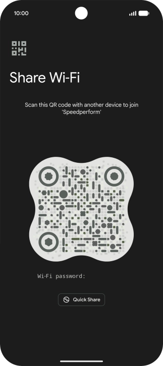 Place the QR code inside the camera frame on the other device to scan the code.
