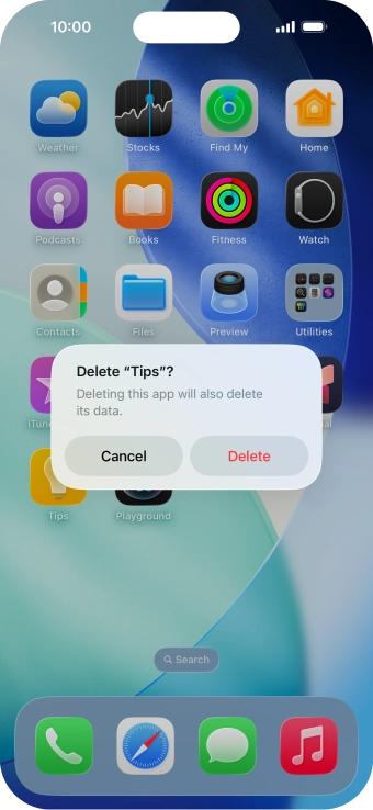 Press Delete.