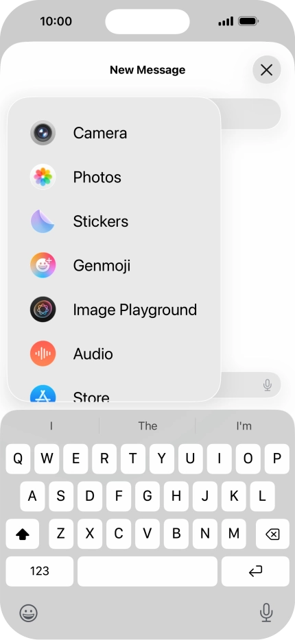 Press Genmoji.