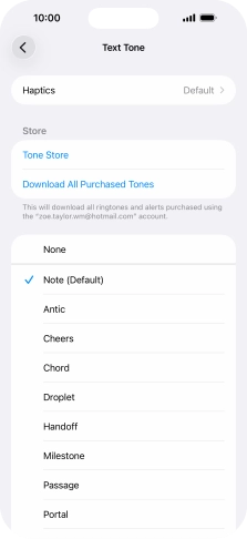 Press the required message tones to hear them.