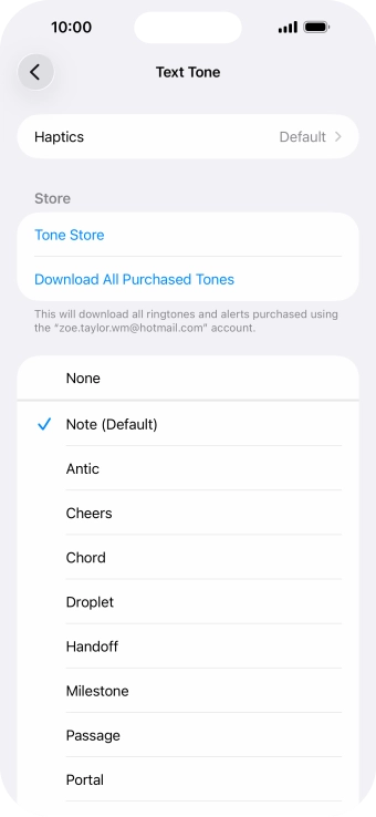 Press the required message tones to hear them.