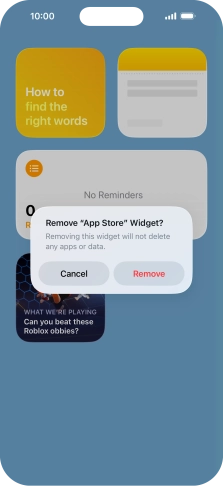 Press Remove.