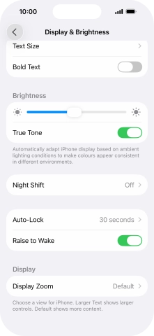 Press Auto-Lock.