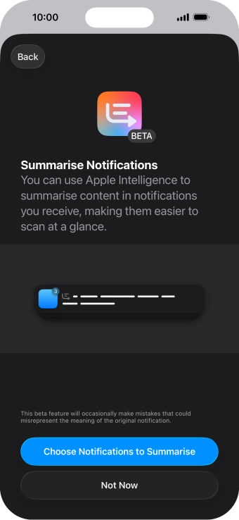If you turn on the function, follow the instructions on the screen to select more settings.
