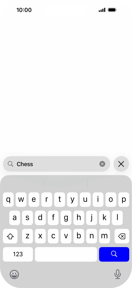 Press the search icon.