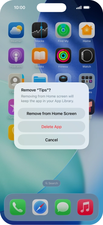 Press Delete App.