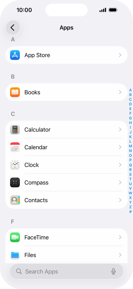 Press App Store.