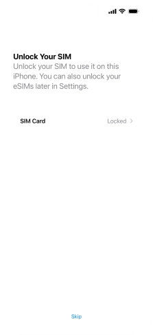 Press SIM Card.