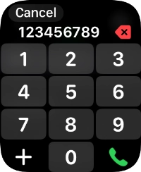 Key in the required number and press the call icon.