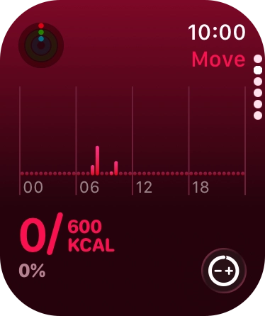 Keep sliding upwards to see the number of steps, distance and number of floors you've covered.