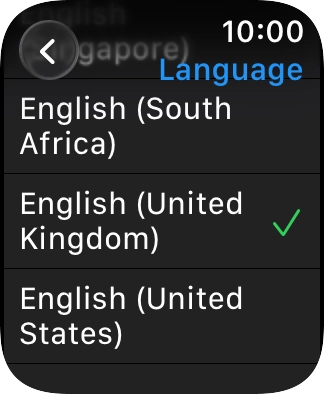 Press the required language.