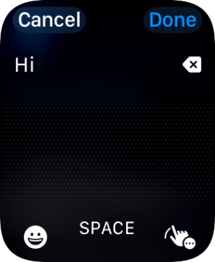 Press the input icon.