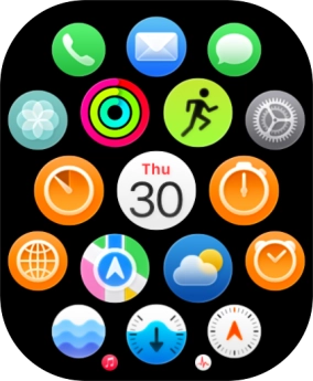 Press the Activity icon.