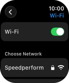 Press the required Wi-Fi network.