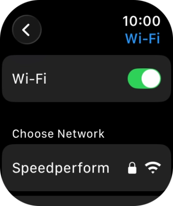 Press the required Wi-Fi network.
