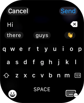 Press the input icon.