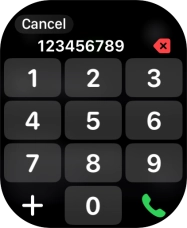 Key in the required number and press the call icon.