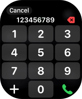 Key in the required number and press the call icon.