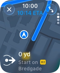 Follow the instructions on the screen to go to the required destination.