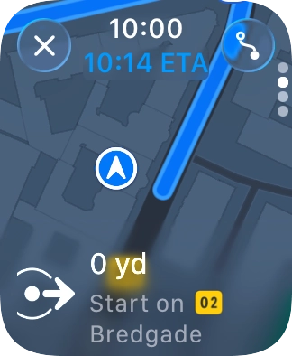 Follow the instructions on the screen to go to the required destination.