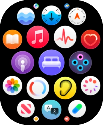 Press the music player icon.