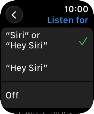 Press the required setting to turn the function on or off.