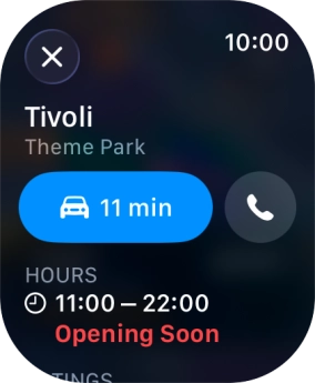 Press the start journey icon.