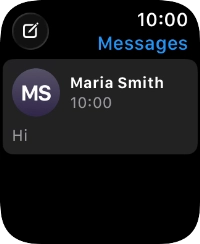 Press the required text message.