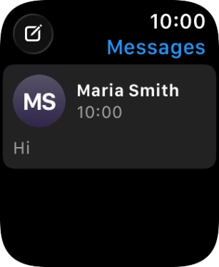 Press the required text message.