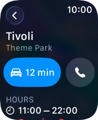 Press the start journey icon.