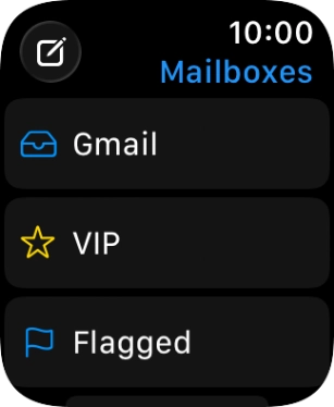 Press the required email account.