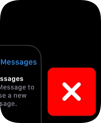 Press the close icon.