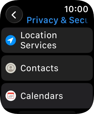 Press Location Services.