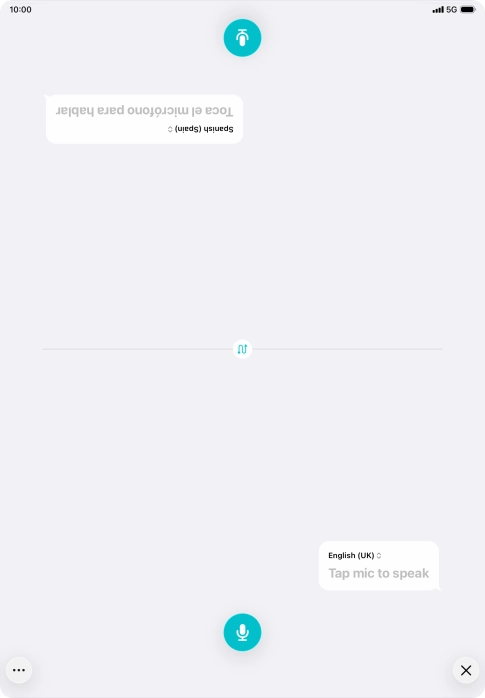 Press the end icon to end two-way view.