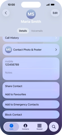 Press Block Contact.