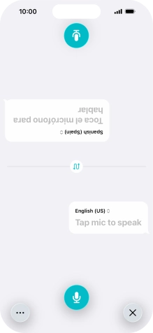 Press the end icon to end two-way view.