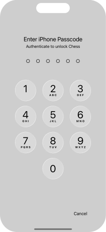 Use the phone lock code you created. The app is now no longer locked.