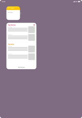 Press and hold the required Widget Stack.