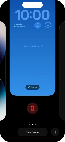Press the delete icon.