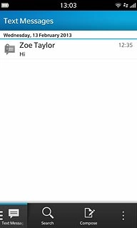 Press the required sender.