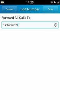 Key in the required number and press Save.