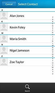 Press the required contact to merge the contacts.