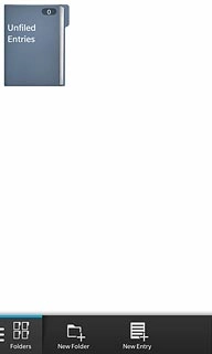 Go to the required folder.Press New Entry.