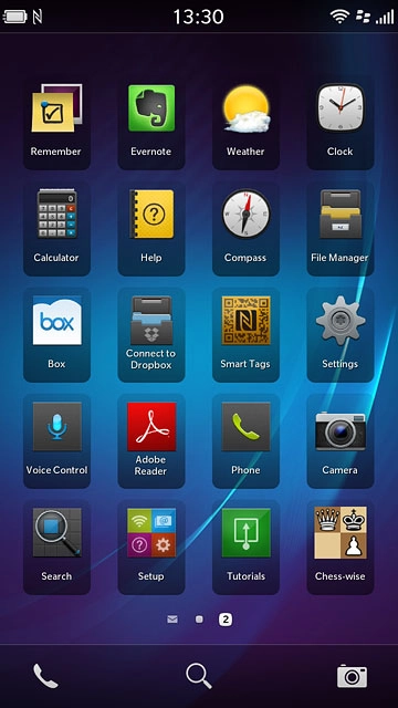 Slide your finger left across the display to open the main menu.Press the app you've just installed.Follow the instructions on the display to use the app.
