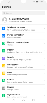 Huawei Y6 2019 - Turn screen lock on or off | Vodafone UK